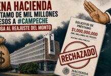 The Treasury halts a one billion peso loan to Campeche and forces an adjustment of the amount.