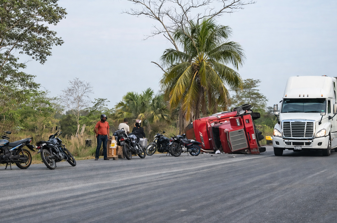Overturn Sparks Looting of Air Conditioners in Atasta